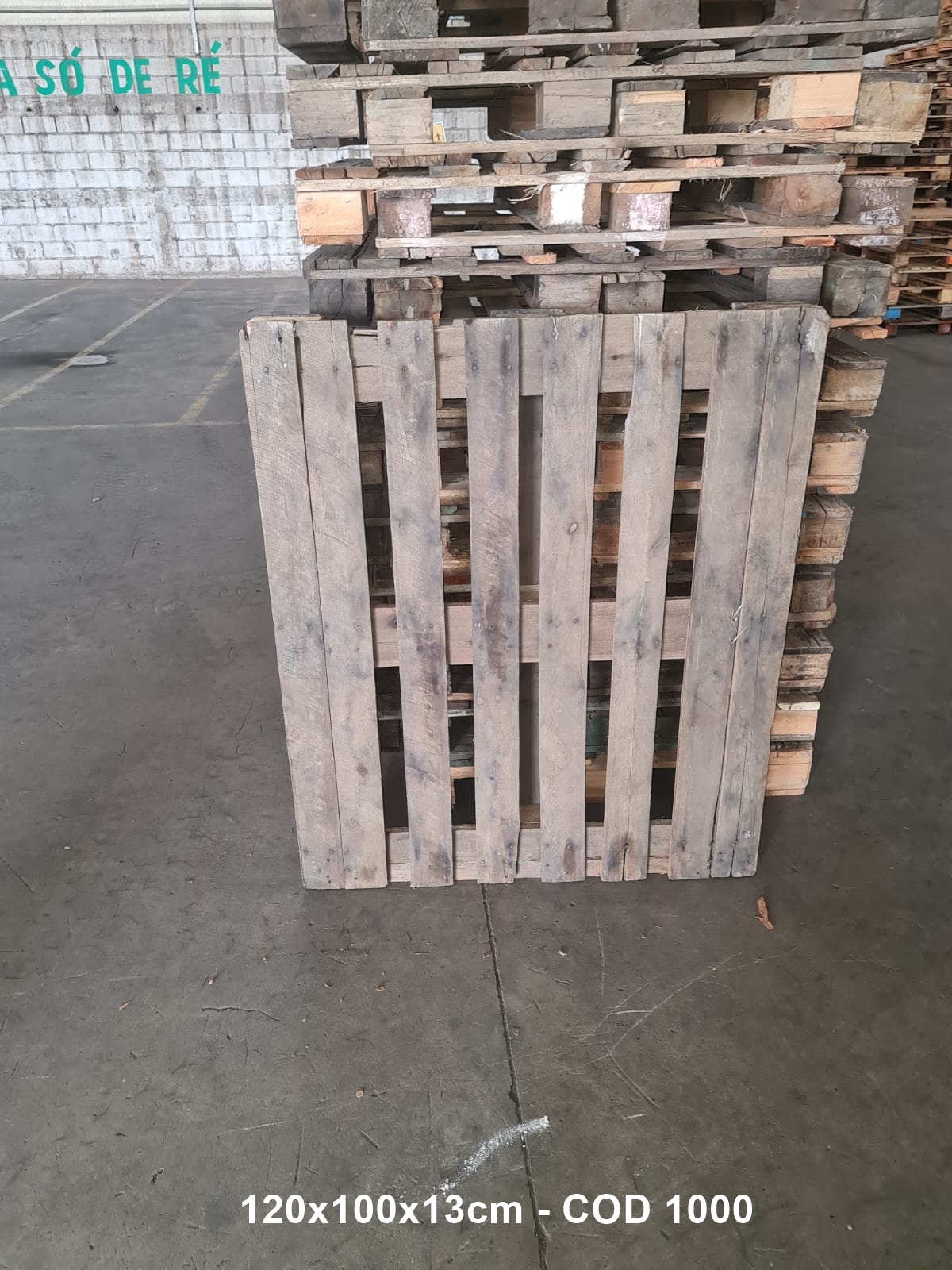 PALLET PBR REFORMADO 1,00 X 1,20 — foto real da R Ximenes em Contagem MG — vista 2