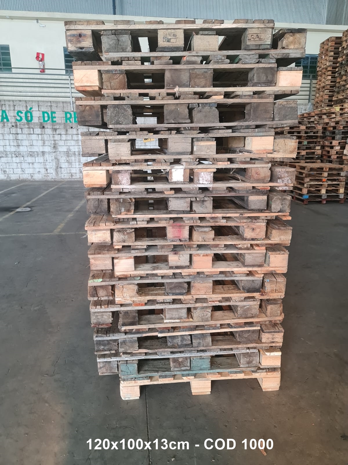 PALLET PBR REFORMADO 1,00 X 1,20 — foto real do catálogo R Ximenes em Contagem MG