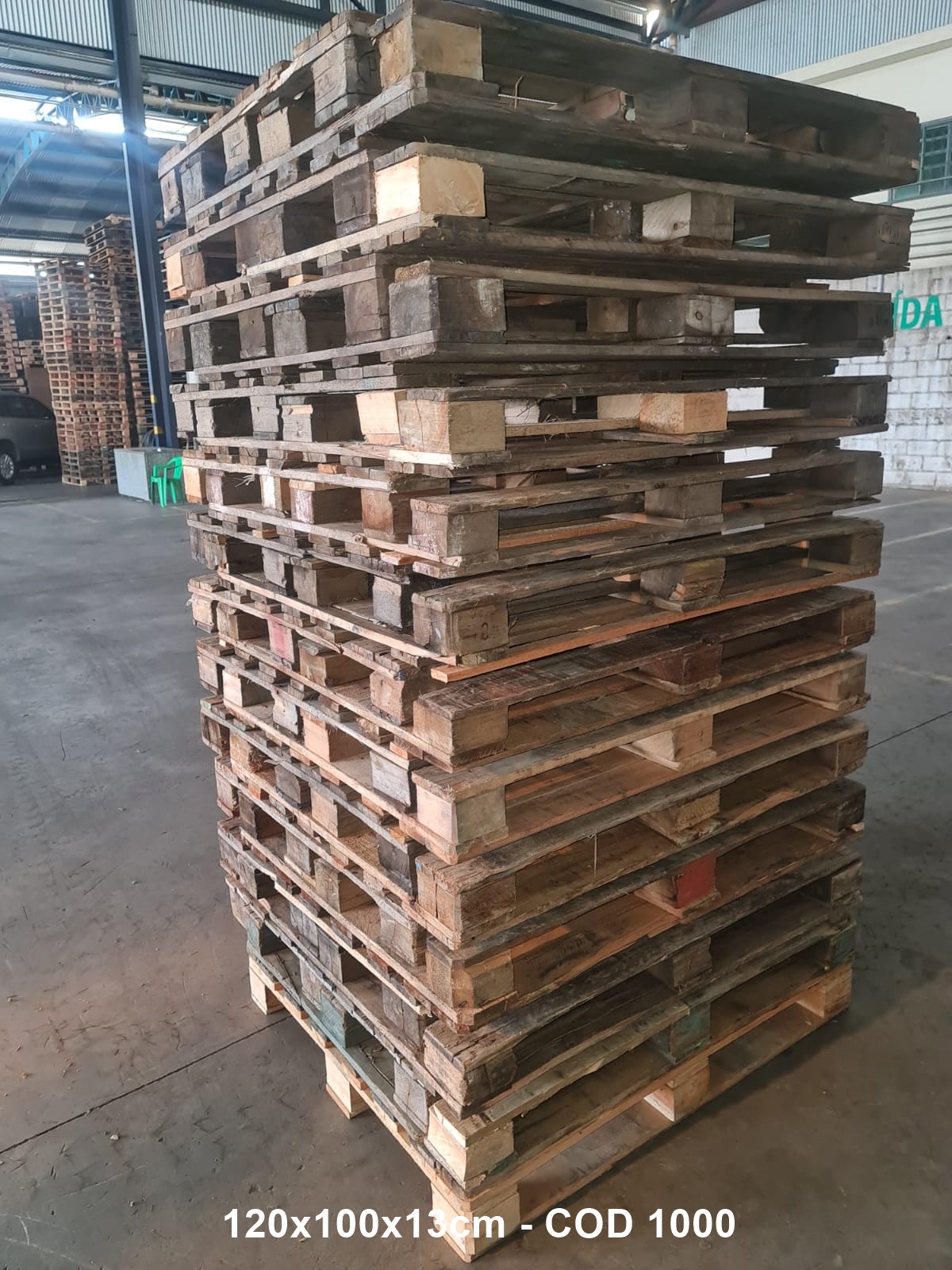 PALLET PBR REFORMADO 1,00 X 1,20 — foto real da R Ximenes em Contagem MG — vista 5