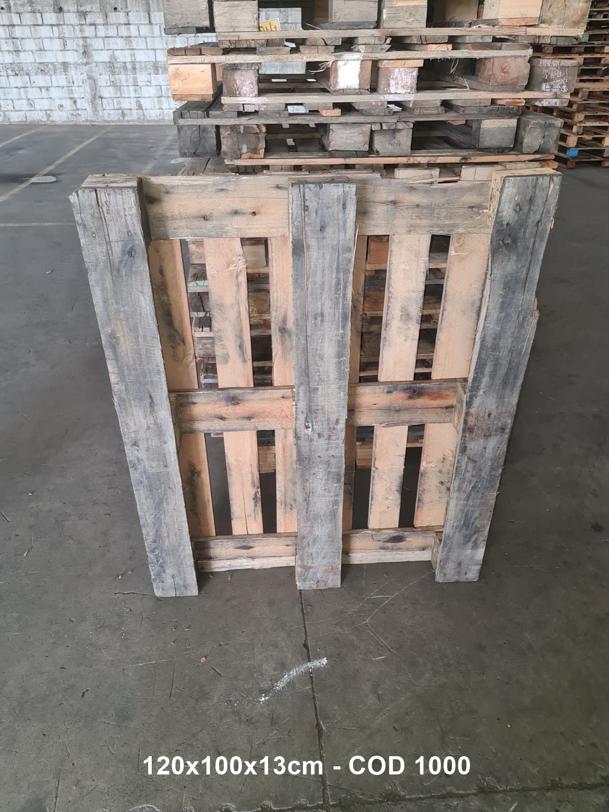 PALLET PBR REFORMADO 1,00 X 1,20 — foto real da R Ximenes em Contagem MG — vista 3