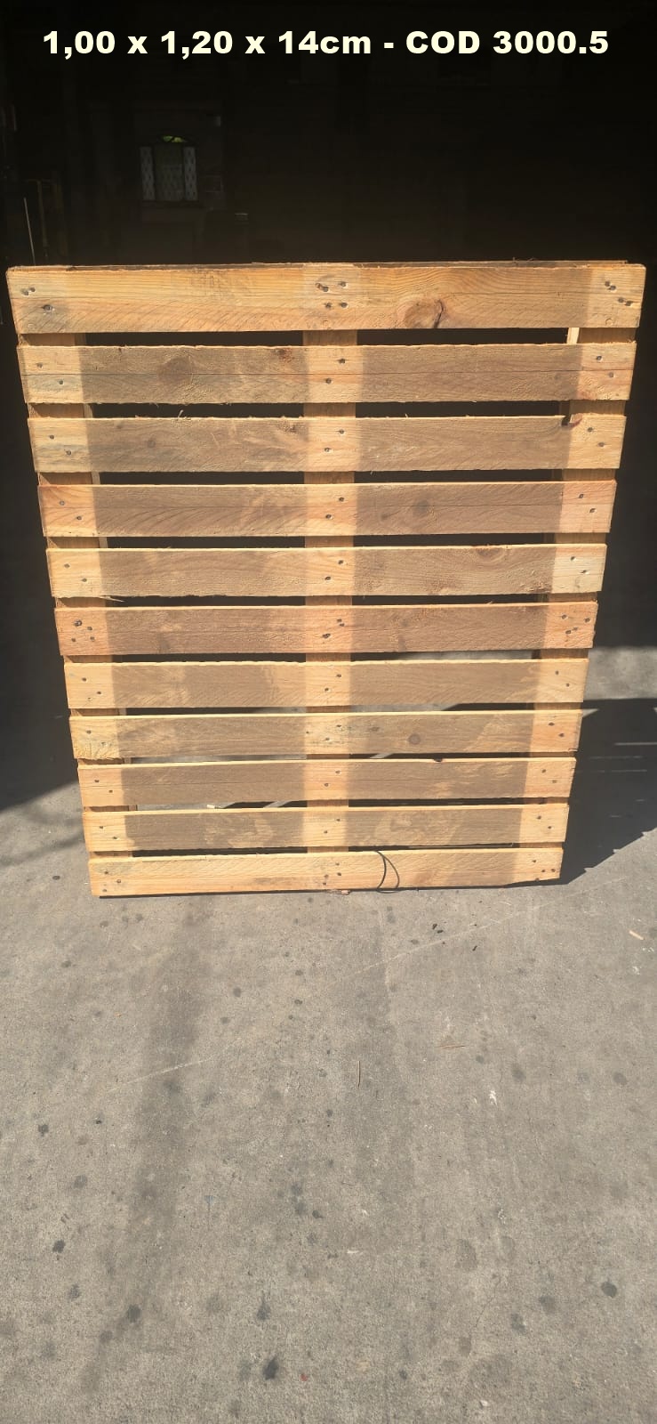 PALLET DESCARTAVEL 1,00 X 1,20 — foto real do catálogo R Ximenes em Contagem MG