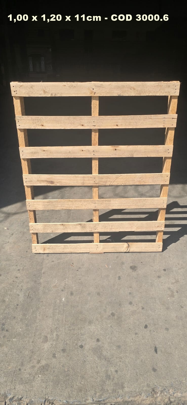PALLET DESCARTAVEL 1,00 X 1,20 — foto real do catálogo R Ximenes em Contagem MG