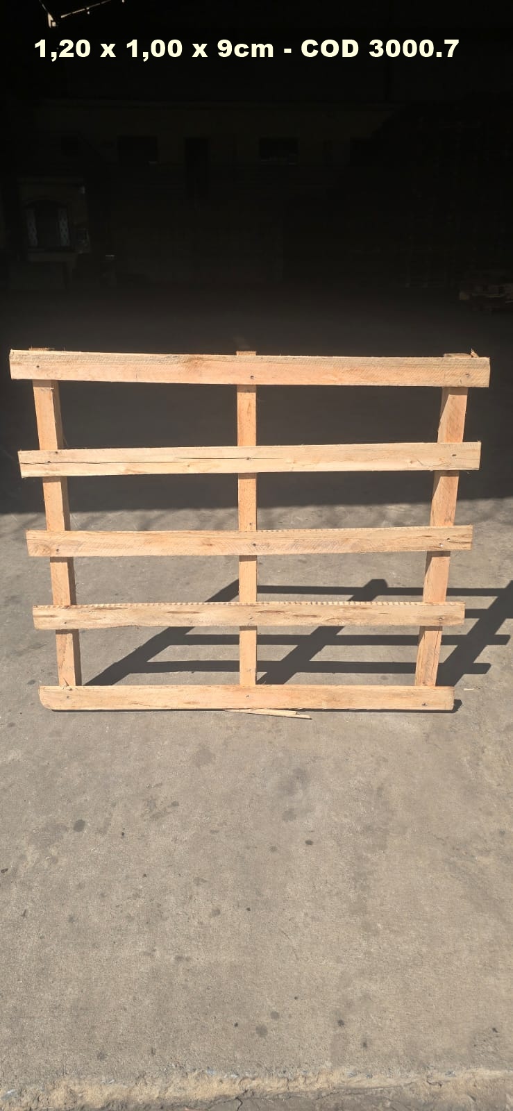 PALLET DESCARTAVEL 1,00 X 1,20 — foto real do catálogo R Ximenes em Contagem MG
