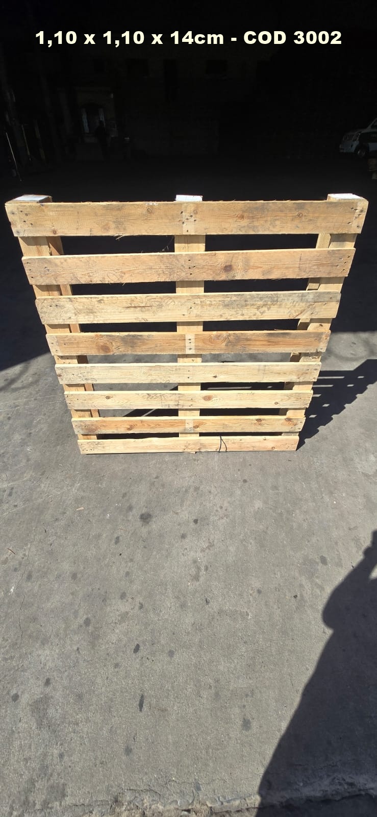 PALLET DESCARTAVEL 1,10 X 1,10 — foto real do catálogo R Ximenes em Contagem MG