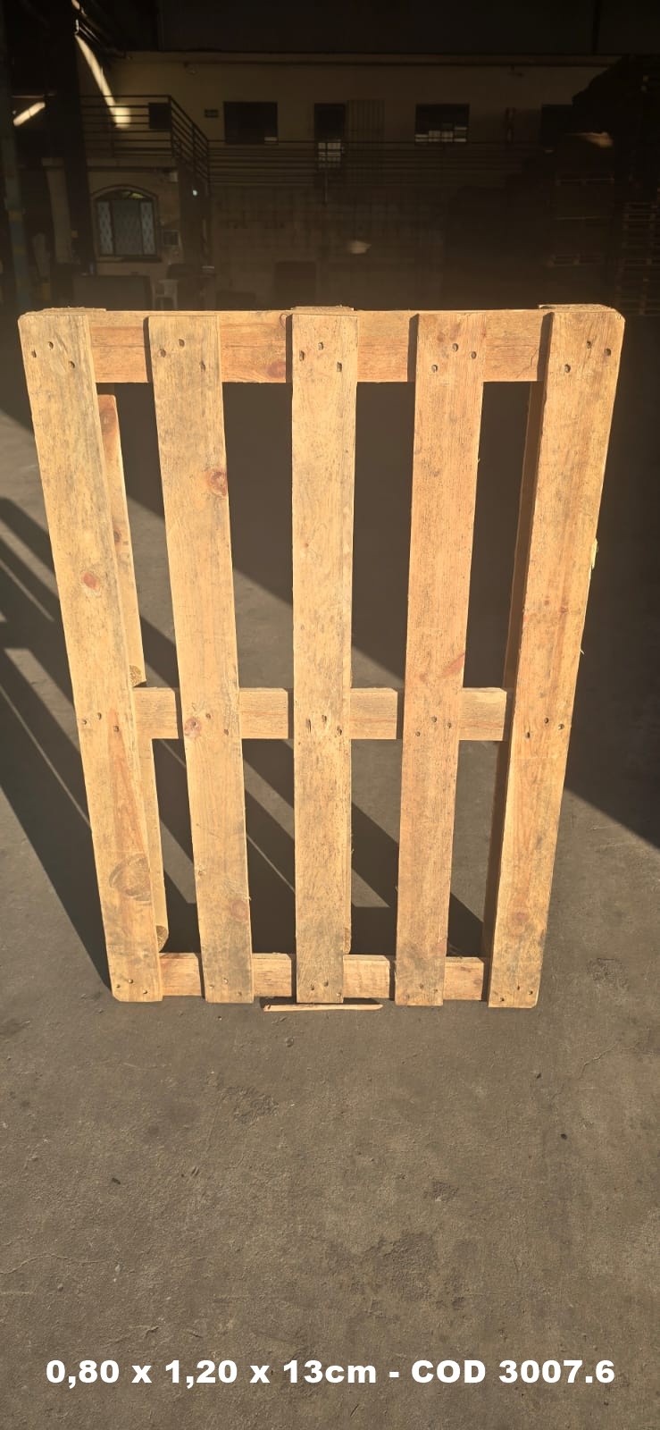 PALLET DESCARTAVEL 0,80 X 1,20 — foto real do catálogo R Ximenes em Contagem MG