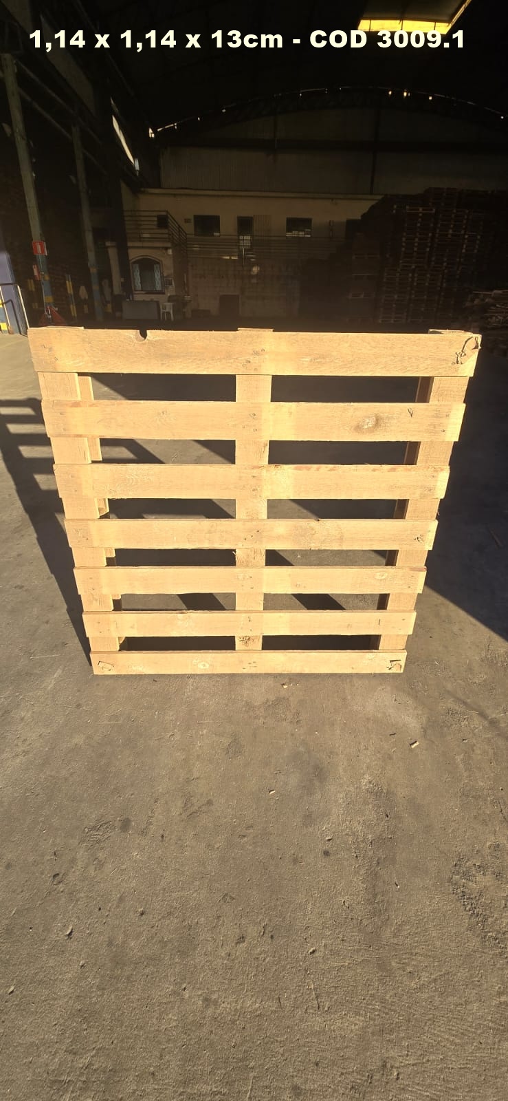 PALLET DESCARTAVEL 1,14 X 1,14 — foto real do catálogo R Ximenes em Contagem MG