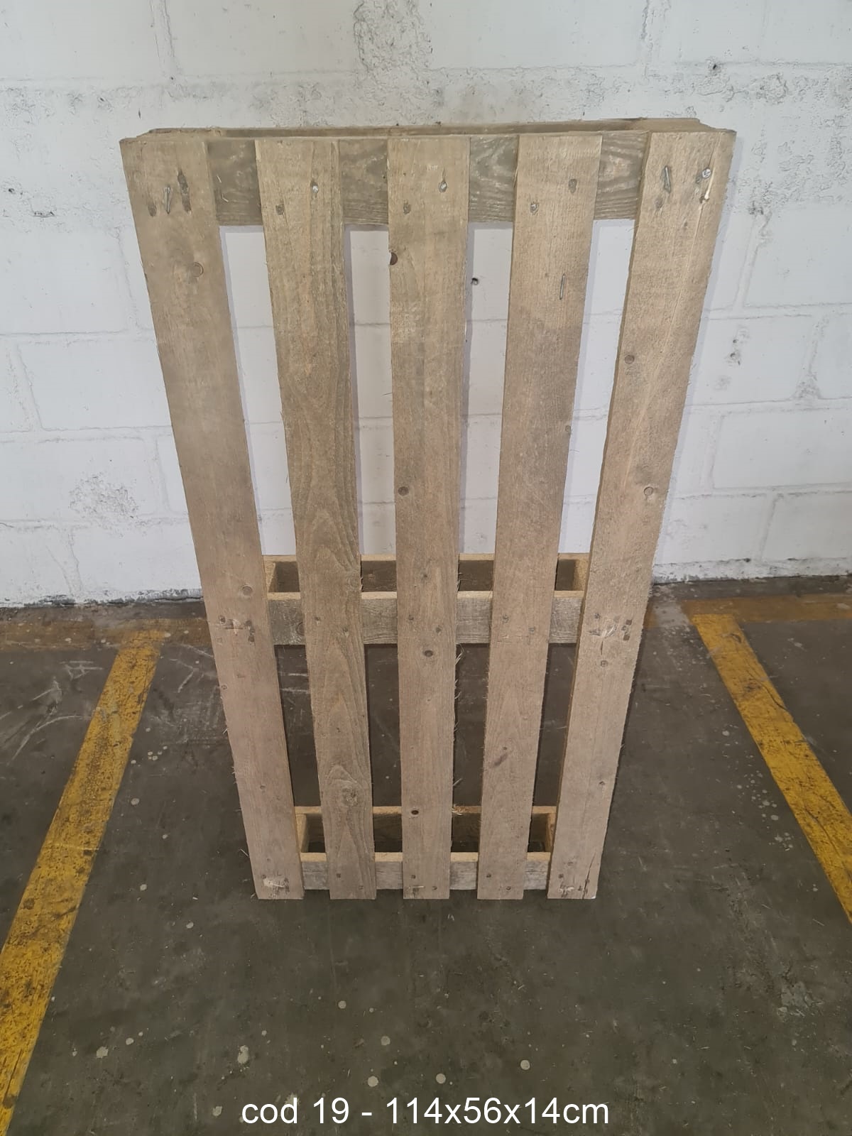 PALLET DESCARTAVEL 1,14 X 0,56 — foto real do catálogo R Ximenes em Contagem MG