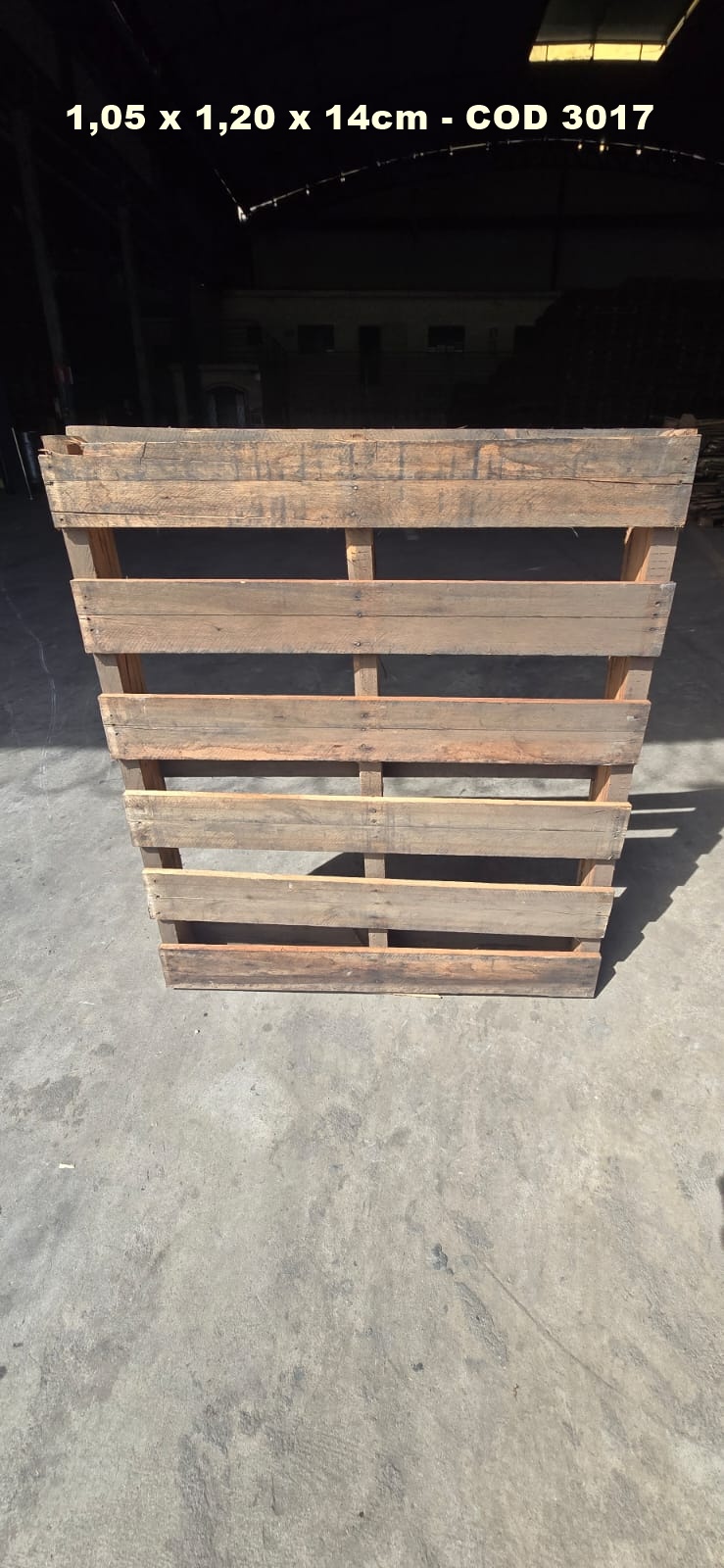 PALLET DESCARTAVEL 1,05 X 1,20 — foto real do catálogo R Ximenes em Contagem MG