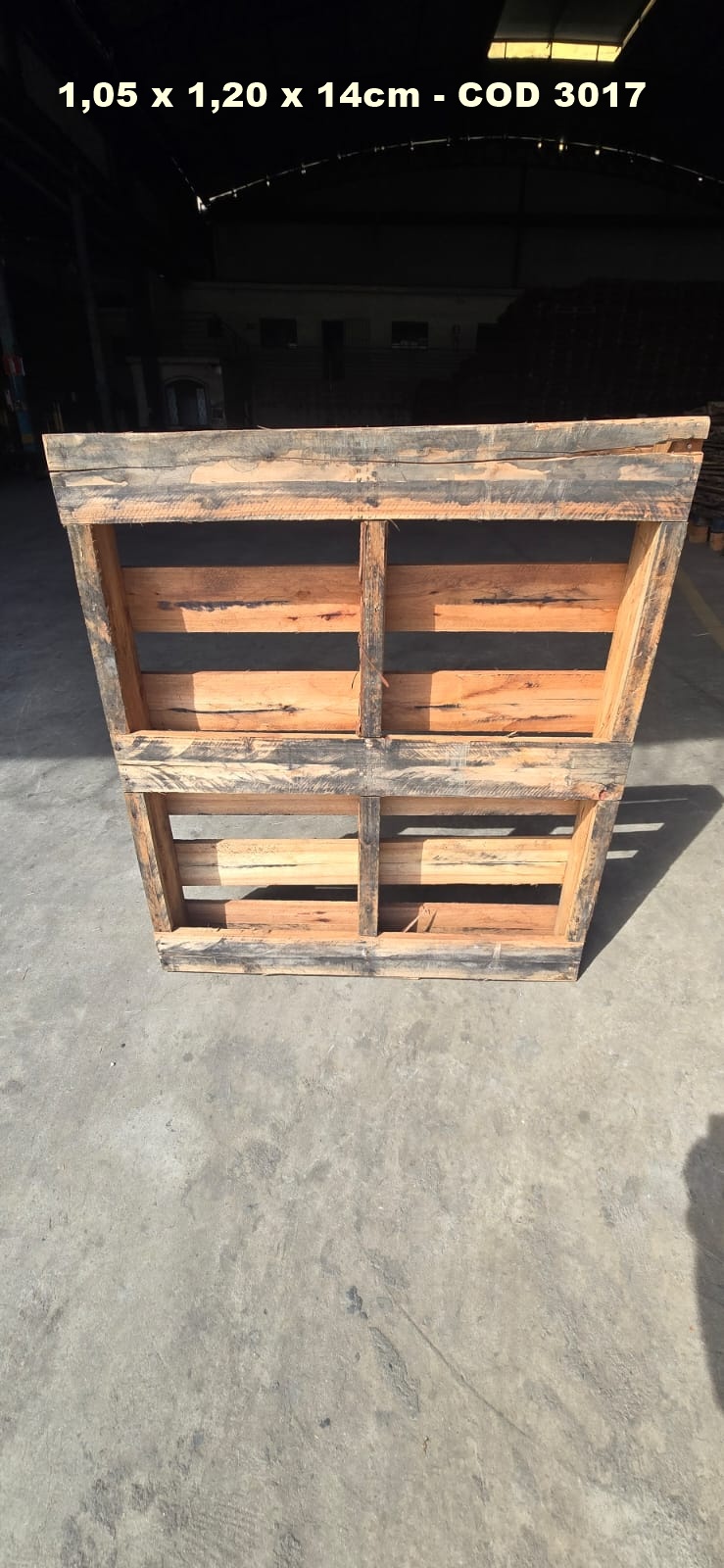 PALLET DESCARTAVEL 1,05 X 1,20 — foto real da R Ximenes em Contagem MG — vista 2