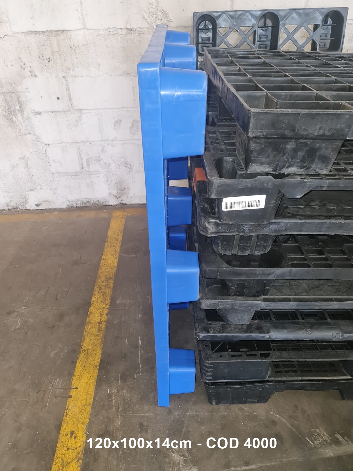 PALLET PLASTICO 1,00 X 1,20 — foto real da R Ximenes em Contagem MG — vista 3